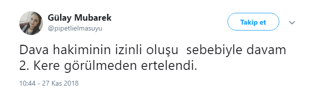 Tehdit ve taciz davasında ilk duruşma yine görülemedi - Resim : 1