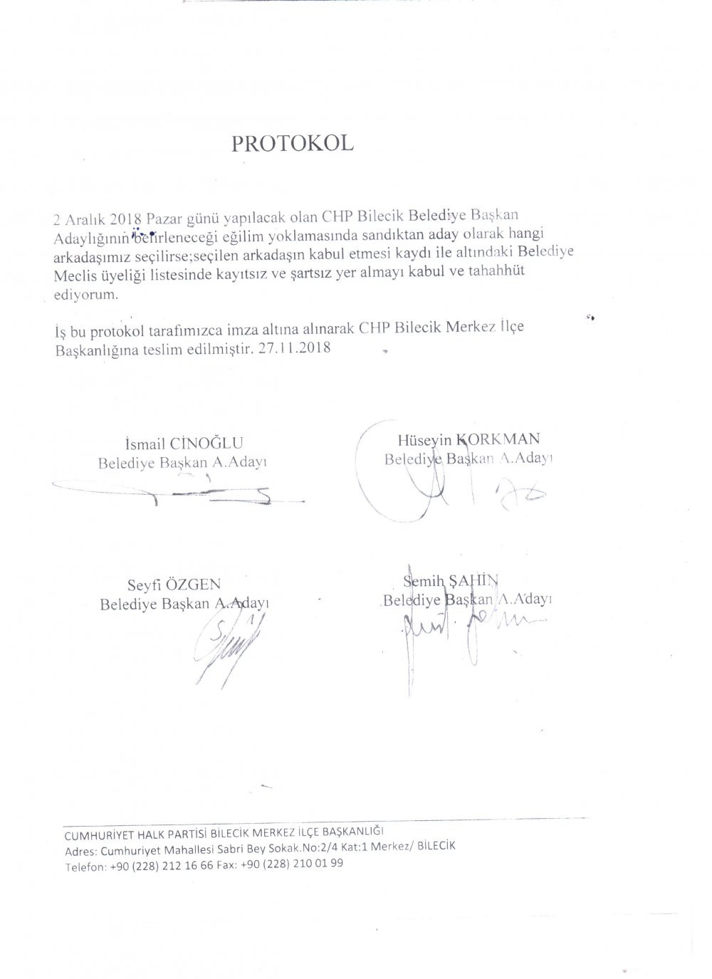 CHP'de aday adaylarından ortak protokol - Resim : 2