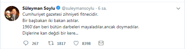 Soylu Cumhuriyet'i hedef aldı: Dişlerine kan değdi - Resim : 1