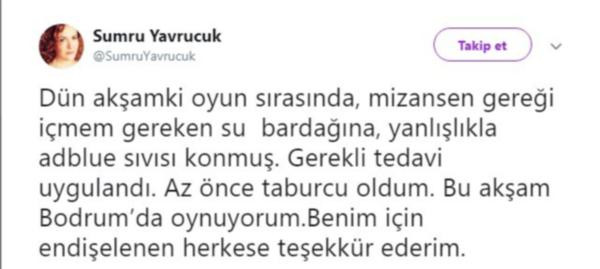 Zehirlenen Sumru Yavrucuk'tan ilk açıklama - Resim : 2