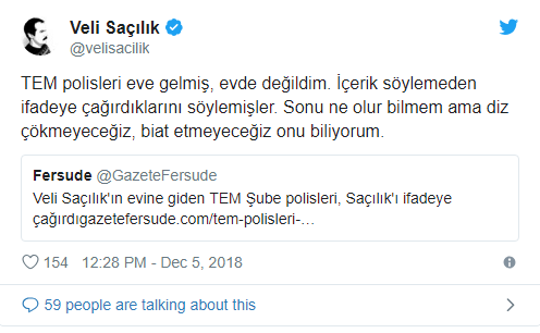 TEM polisleri Veli Saçılık'ın evine gitti - Resim : 1