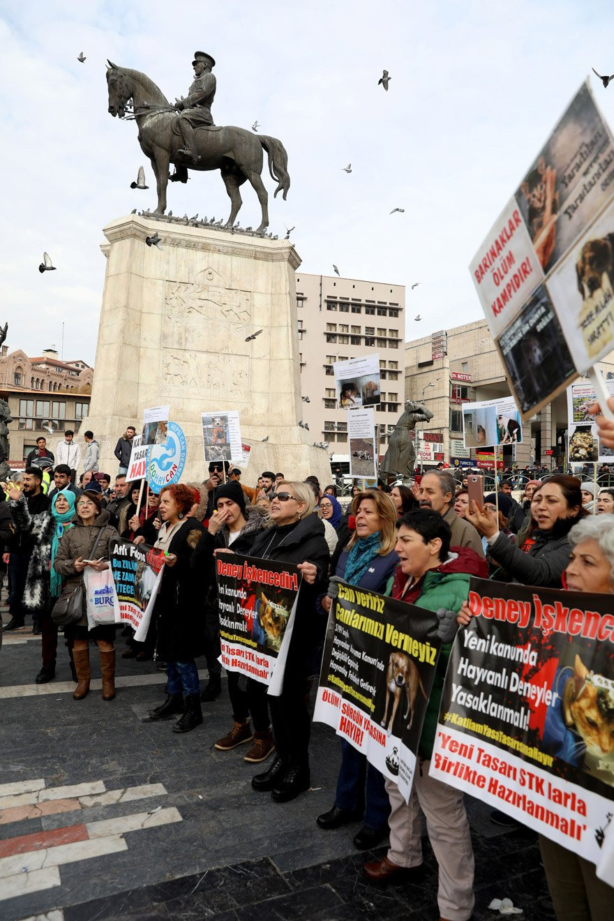 'Hayvan hakları' tasarısına protesto - Resim : 1