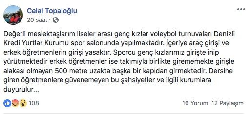 Voleybol turnuvasında skandal: Erkekler giremez! - Resim : 1