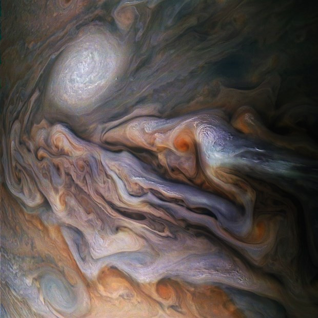 Jüpiter'deki dev kasırgalar görüntülendi - Resim : 1