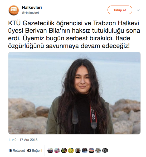 Erdoğan'a hakaretten tutuklanan gazetecilik öğrencisi hakkında gelişme - Resim : 1