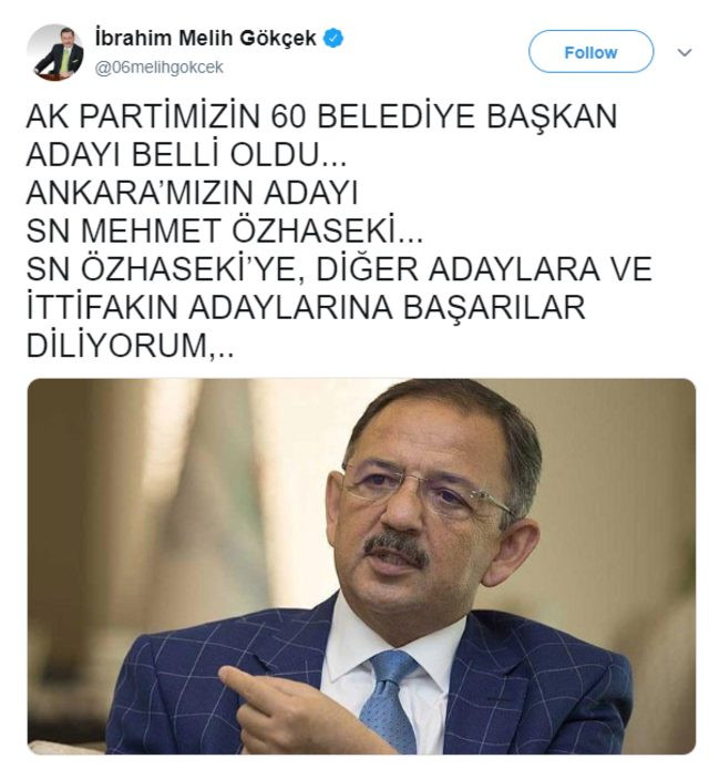 Melih Gökçek'ten AKP'yi karıştıracak Özhaseki hamlesi! - Resim : 2