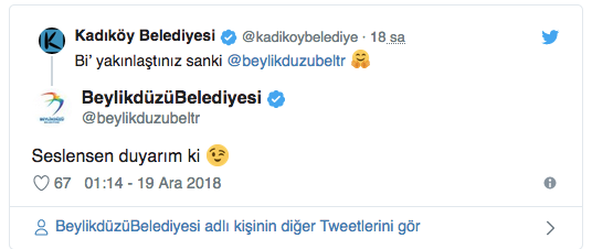 İki belediye arasında gülümseten diyalog - Resim : 1