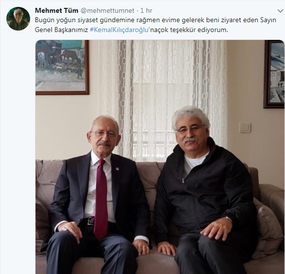 Kılıçdaroğlu'ndan Mehmet Tüm'e ziyaret - Resim : 1