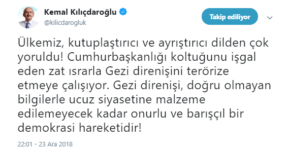 Kılıçdaroğlu'ndan Erdoğan'a Gezi tepkisi - Resim : 2