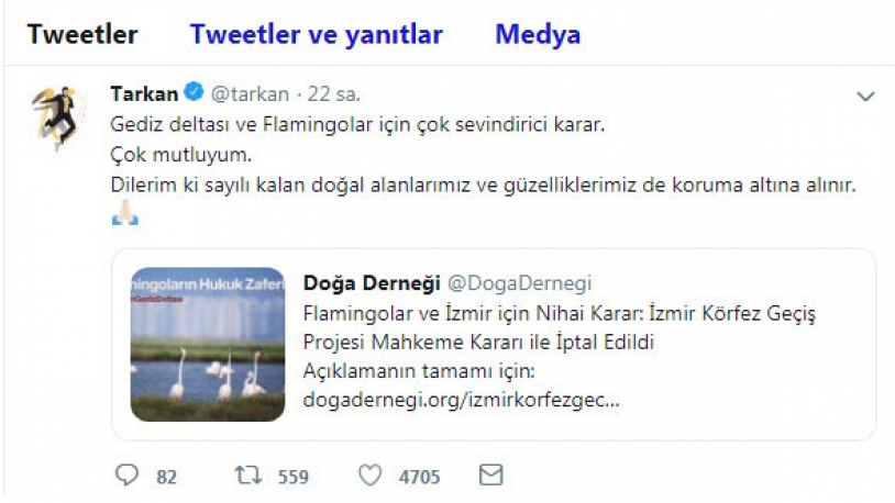 Tarkan: Dilerim ki sayılı kalan doğal alanlarımız... - Resim : 1