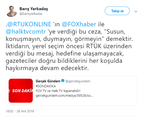 'RTÜK'ün cezası konuşmayın, duymayın, görmeyin demektir' - Resim : 2