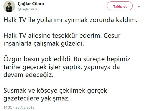 Halk TV'de sürpriz ayrılık - Resim : 1