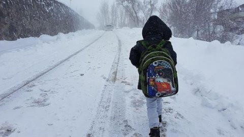 Tunceli'de eğitime kar tatili