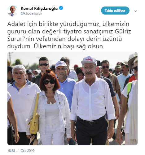 Kılıçdaroğlu'ndan Gülriz Sururi mesajı - Resim : 2