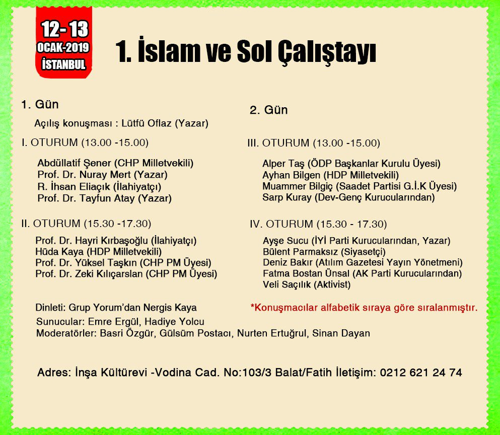 Antikapitalist Müslümanlar'dan 'İslam ve Sol' çalıştayı - Resim : 1