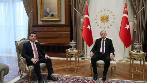 Ekrem İmamoğlu ve Erdoğan arasında 45 dakikalık görüşme