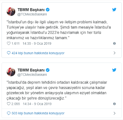 İstifa etmeyen Yıldırım'dan TBMM hesabında AKP propagandası! - Resim : 1
