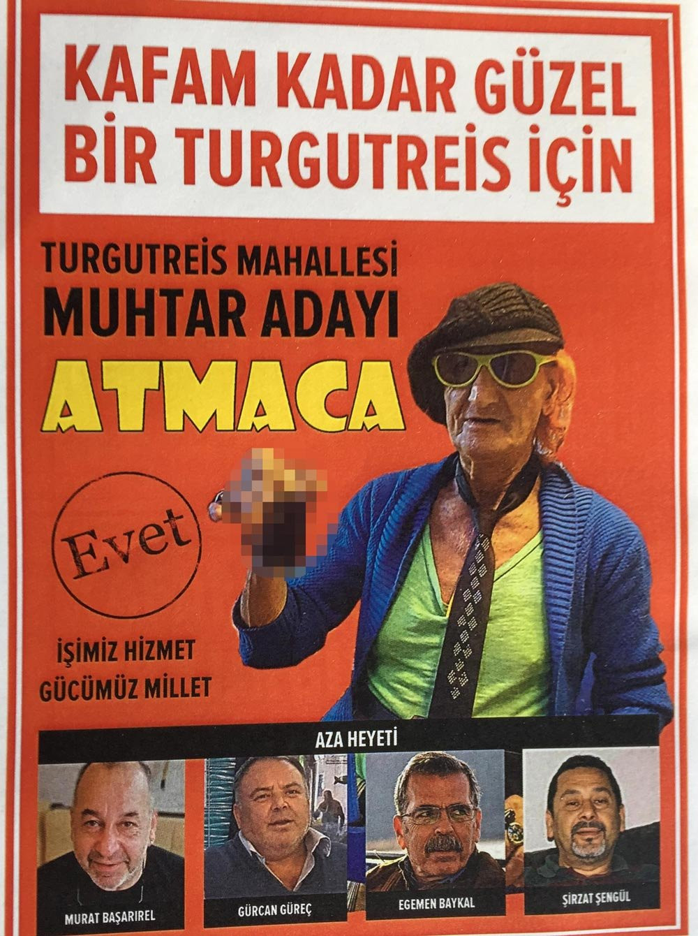 Şaka gerçeğe döndü: Bodrumlu Mustafa Atmaca aday oldu - Resim : 1
