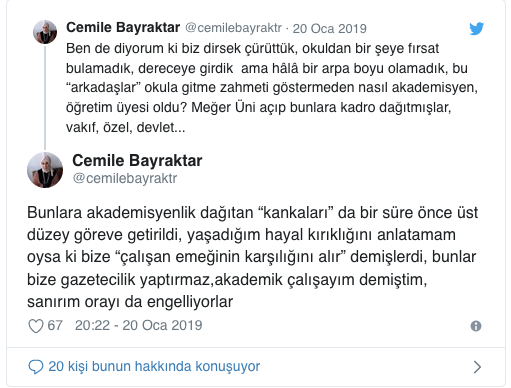 Cemile Bayraktar: 'Şu an yaşadıklarımın 28 Şubat'tan farkı yok' - Resim : 1