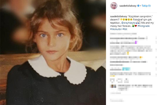 Çocukluk fotoğrafını paylaştı: Küçükken sarışındım desem? - Resim : 1