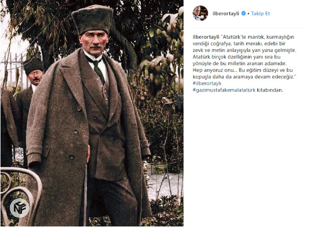 İlber Ortaylı'dan dikkat çeken Atatürk paylaşımı - Resim : 1