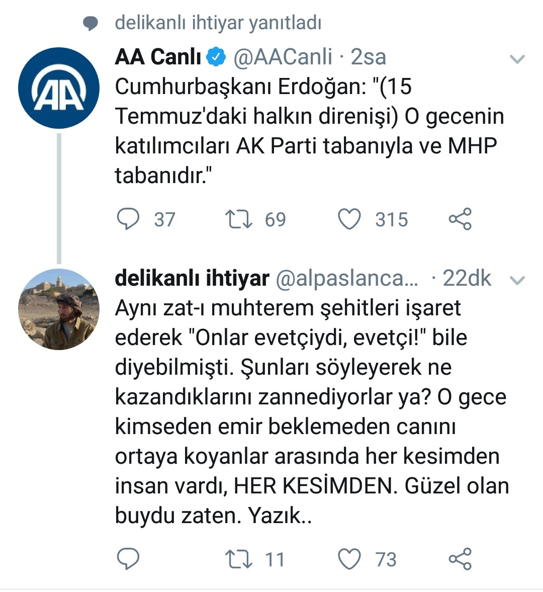 15 Temmuz şehidinin oğlu: Bunun hesabını ahirette zor verirler - Resim : 1