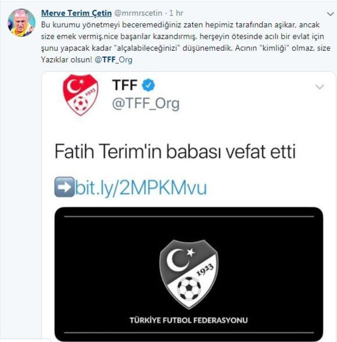 Merve Terim'den TFF'ye sert tepki - Resim : 1