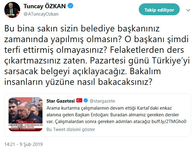 Tuncay Özkan: Türkiye’yi sarsacak belgeyi açıklayacağız - Resim : 1