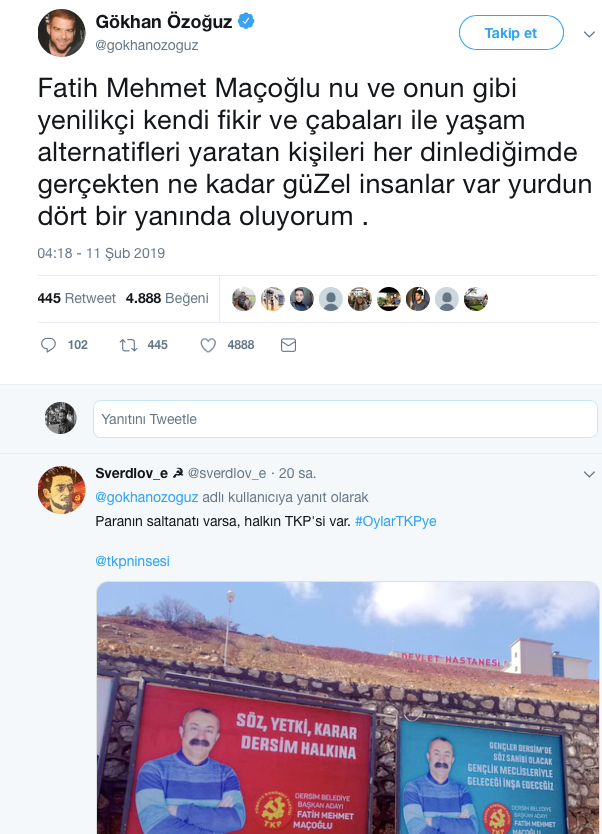 Gökhan Özoğuz'dan Maçoğlu'na destek mesajı - Resim : 1