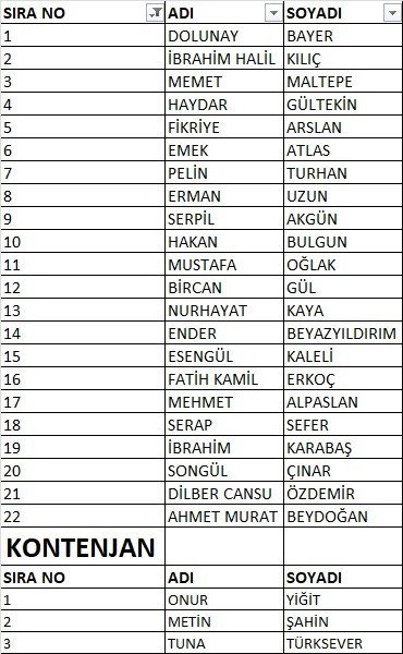 İşte CHP İzmir Narlıdere Meclis Üye aday listesi - Resim : 1