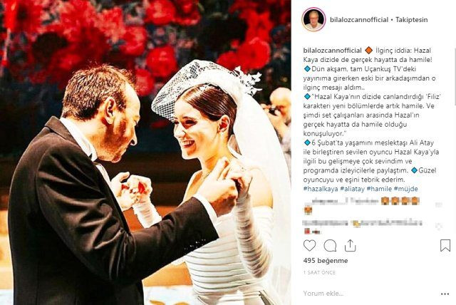 Yeni evlenen Ali Atay ile Hazal Kaya hakkında bomba iddia - Resim : 1