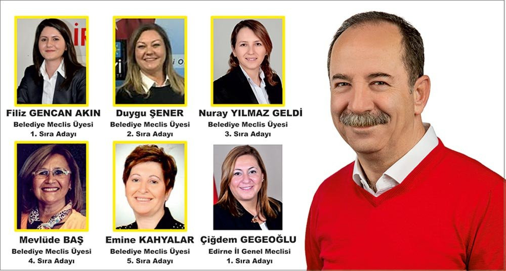 CHP Edirne’de, meclis üyeliğinde ilk 5 sıra kadınların - Resim : 2