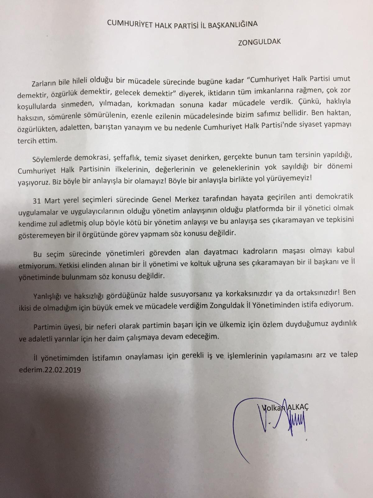 CHP Zonguldak'ta istifa - Resim : 2