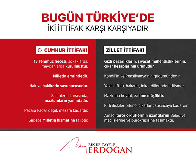 Erdoğan’dan ittifak karşılaştırması - Resim : 1