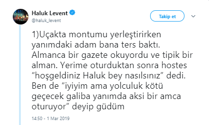 Haluk Levent'ten ilginç paylaşım! 'Aksi bir amca oturuyor' - Resim : 1