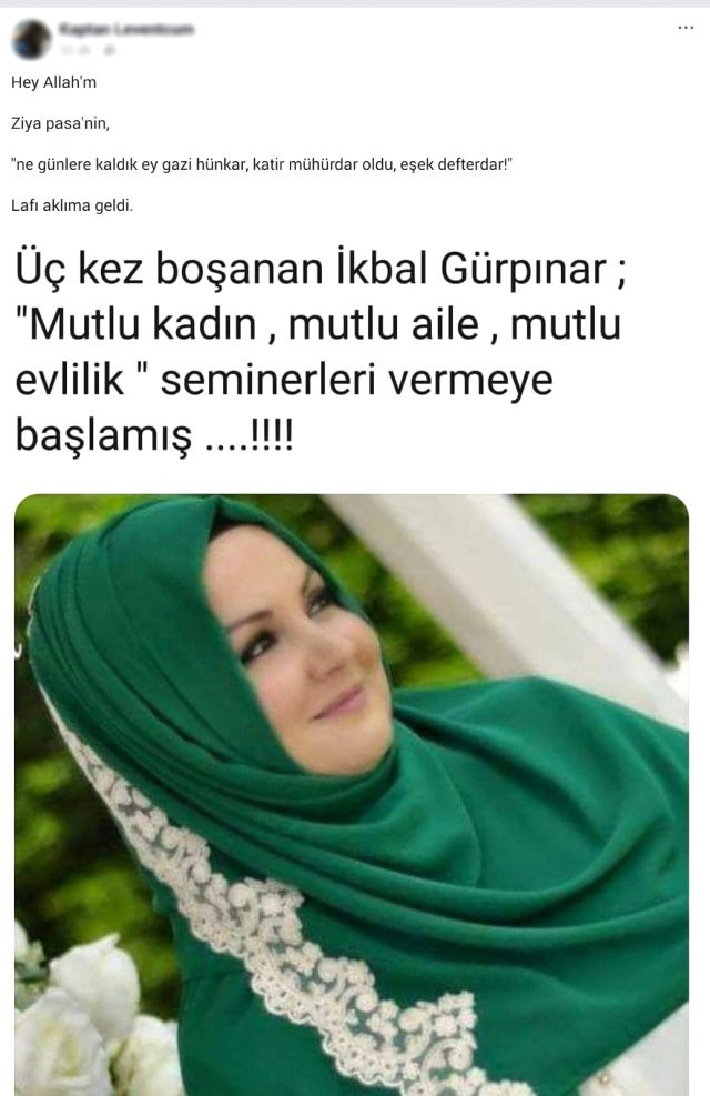 İkbal Gürpınar konferansı alay konusu oldu - Resim : 1