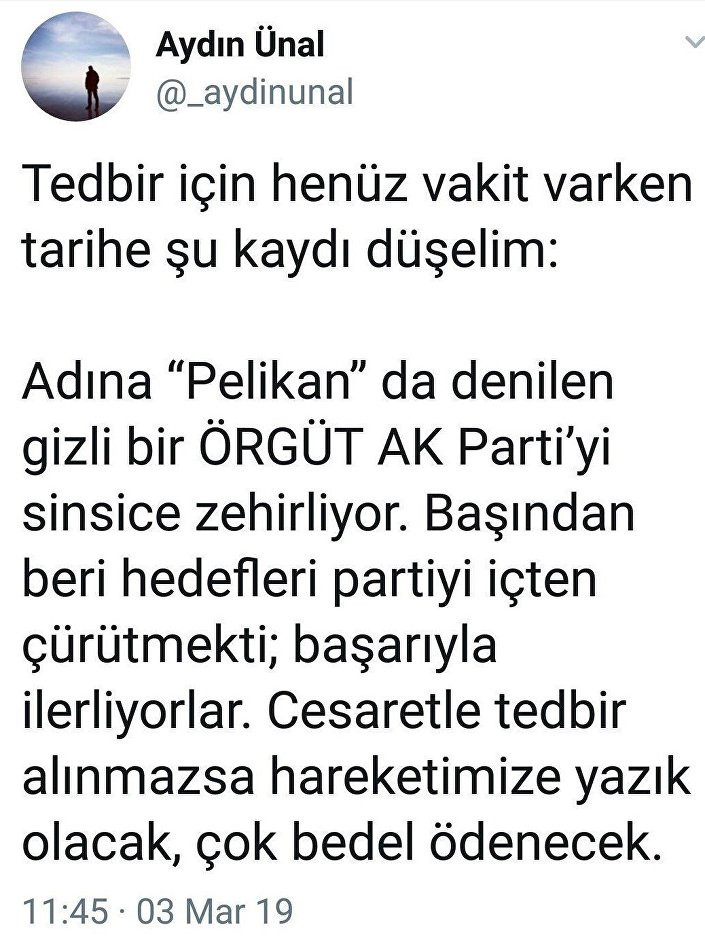 Erdoğan'ın eski metin yazarı Pelikan tweetini neden sildi? - Resim : 1