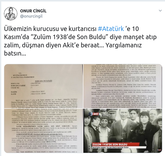 Akit'in skandal Atatürk haberine beraat! - Resim : 1