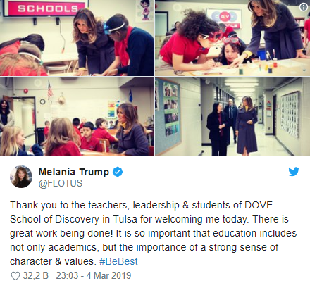 Melania Trump'tan tepki çeken ziyaret! - Resim : 1