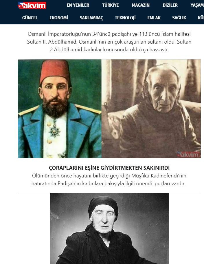 8 Mart'ta Abdülhamit'e övgü: Çoraplarını eşine giydirtmekten sakınırdı - Resim : 2