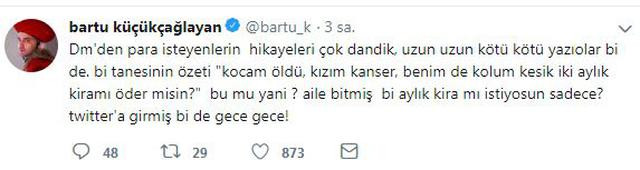 Bartu Küçükçağlayan isyan etti! - Resim : 1