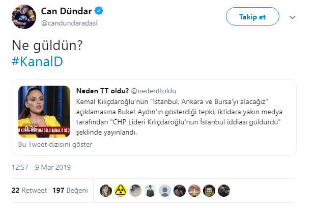 Can Dündar'dan Buket Aydın'a: 'Ne güldün?' - Resim : 1