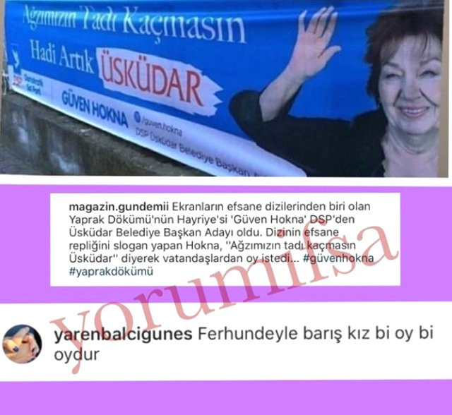 DSP'nin adayı Güven Hokna, Yaprak Dökümü'nün repliğini slogan yaptı - Resim : 1