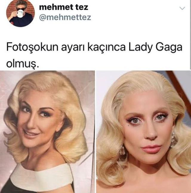 Muazzez Ersoy Lady Gaga benzerliği sosyal medyada! - Resim : 1