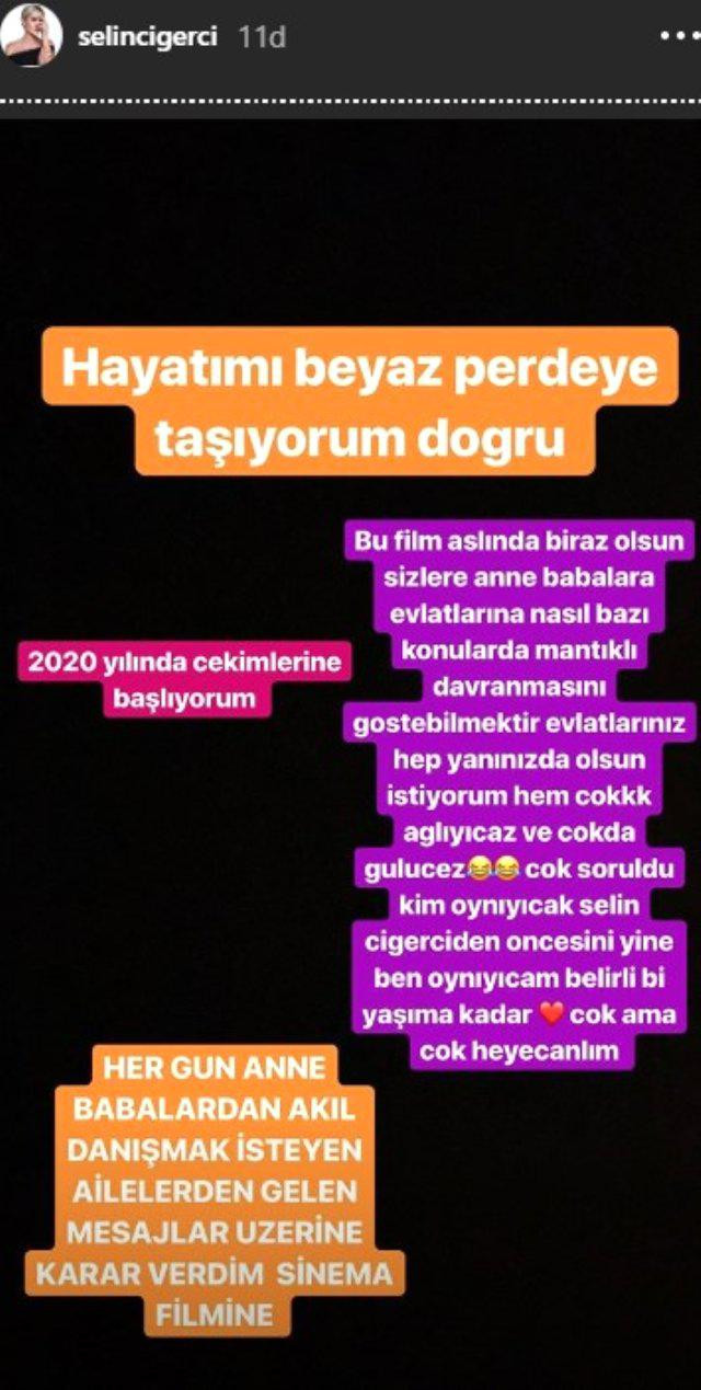 Selin Ciğerci hayatını beyaz perdeye taşıyor - Resim : 1