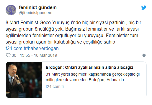 Erdoğan hedef göstermişti: Feministlerden yanıt geldi - Resim : 4