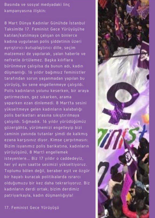 AKP'ye yakın gazetecilerden 'feminist yürüyüşü' açıklaması: Ezanı ıslıklamadılar - Resim : 1