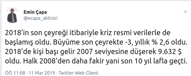 Ünlü ekonomist: Kriz resmi verilerle de başladı - Resim : 1