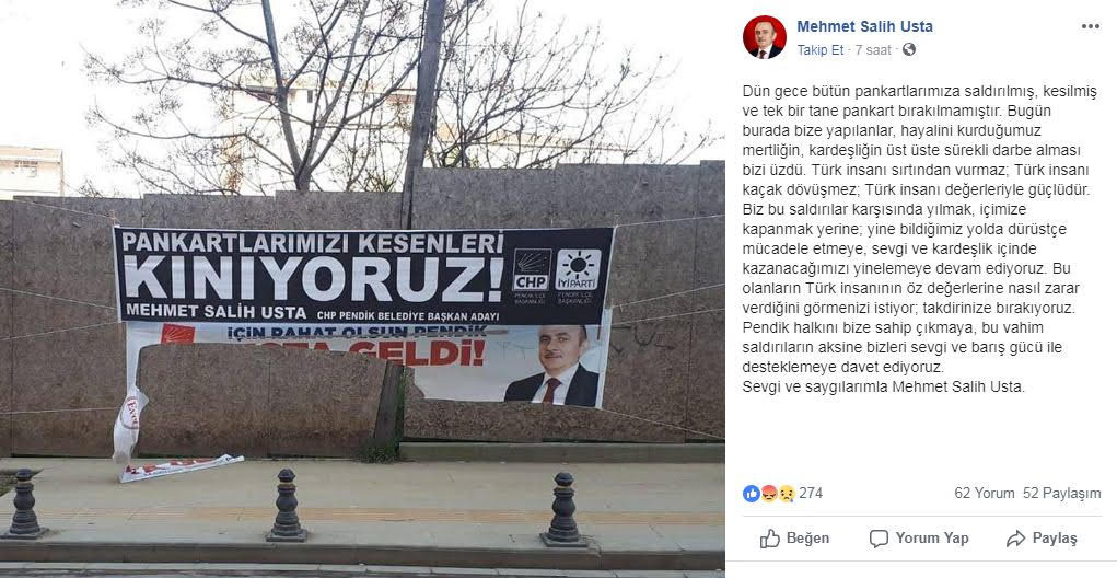 CHP pankartları AKP'li belediyenin çöplüğünde çıktı - Resim : 1