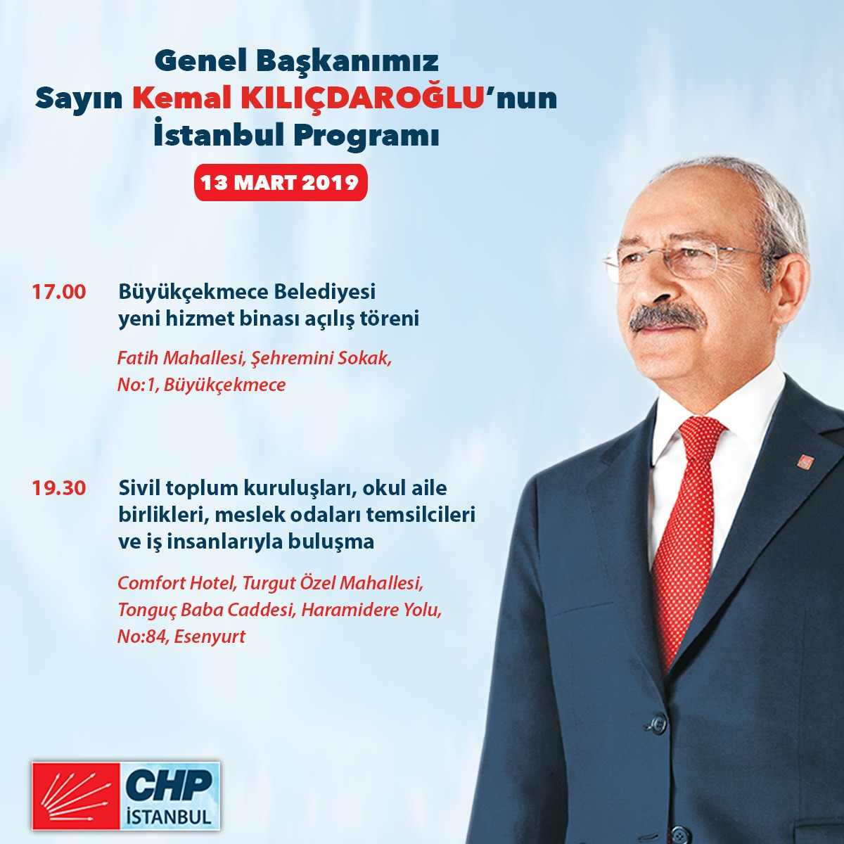 Kılıçdaroğlu'nun Kırklareli ve İstanbul programı belli oldu - Resim : 1